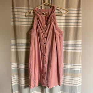 NWT Entro Pink and Blue Sleeveless Dress